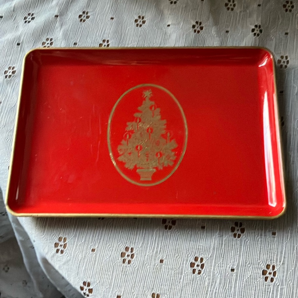 Vintage Christmas tray